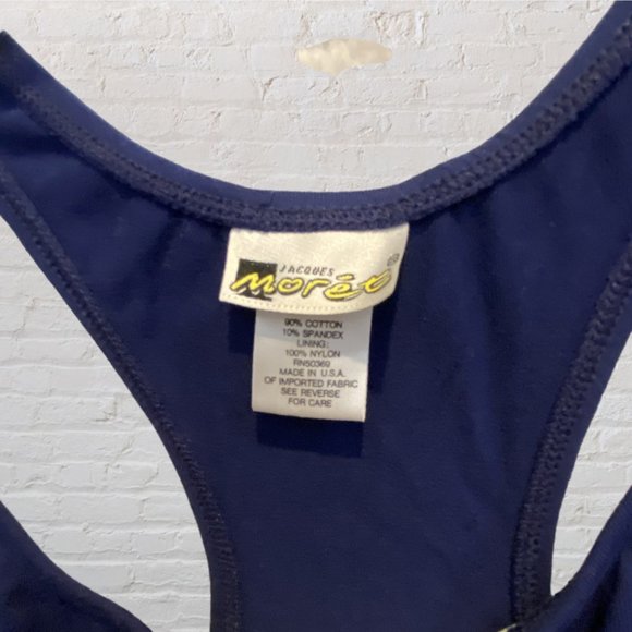 JACQUES MORET -- Activewear: Racer-Back Gym Tank Top, Navy, NWT  *WO - Picture 6 of 9